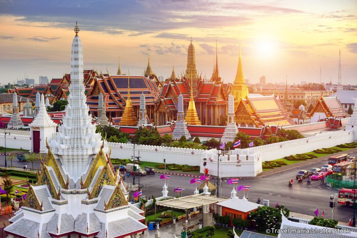 Cung điện hoàng gia Thái Lan tại thủ đô Bangkok